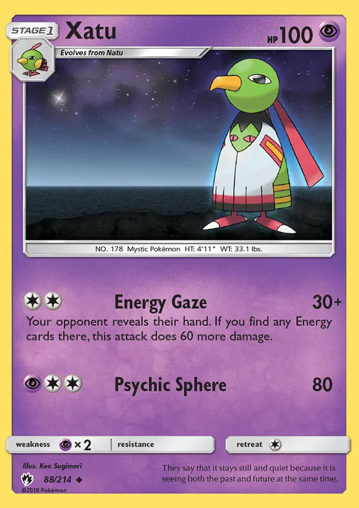 Xatu — Lost Thunder card #88