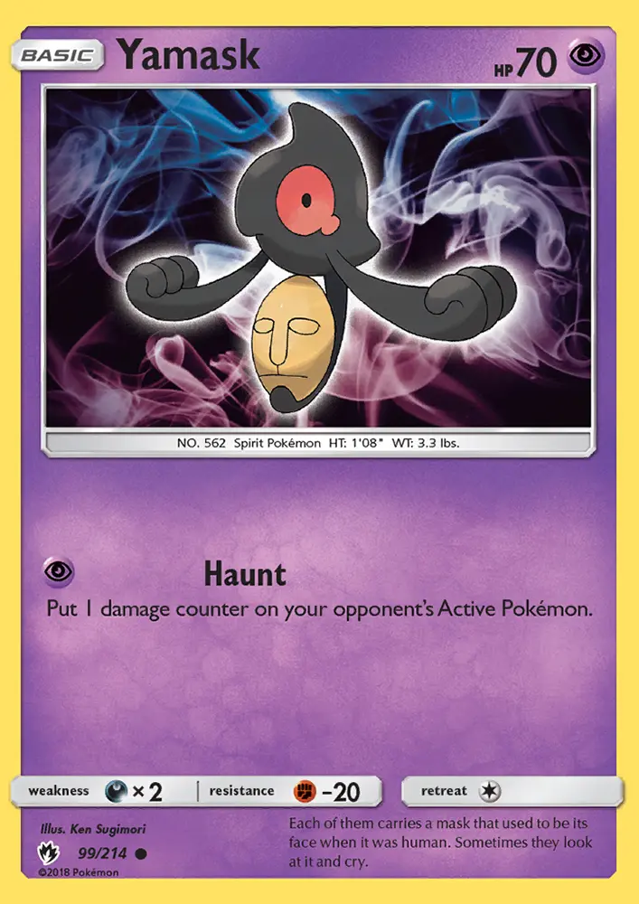 Yamask — Lost Thunder card #99