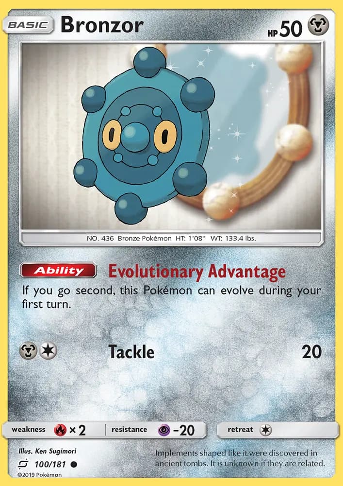 Bronzor — Team Up card #100