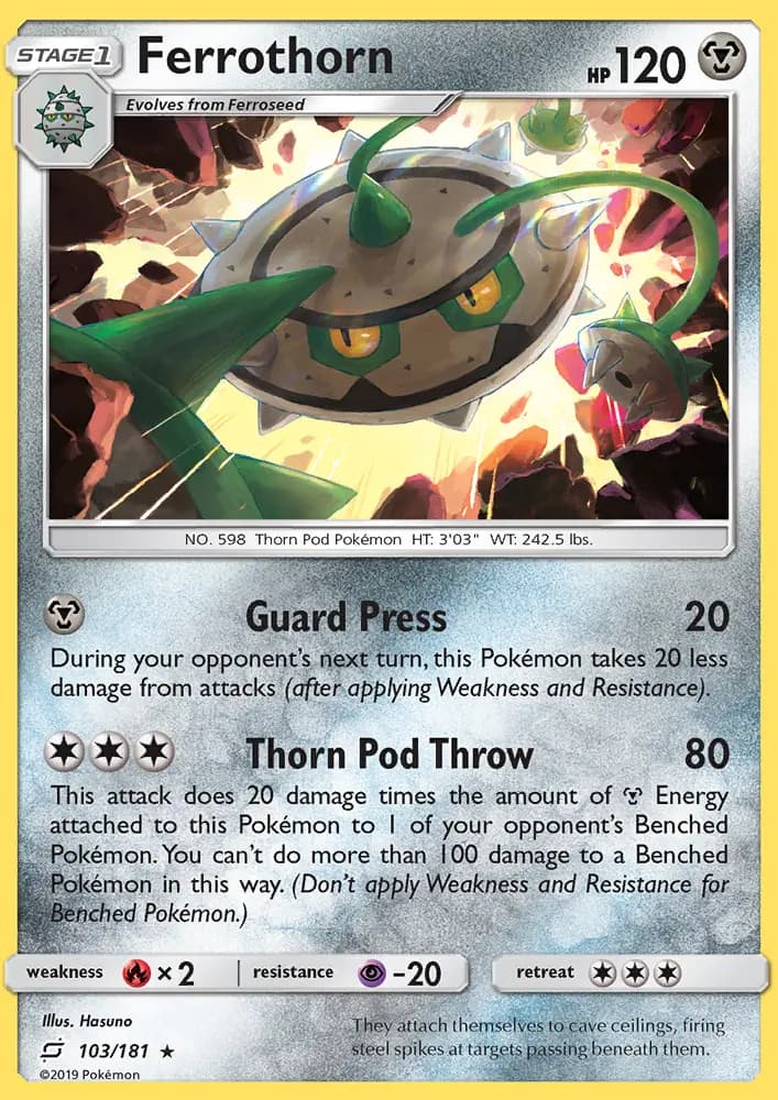 Ferrothorn — Team Up card #103