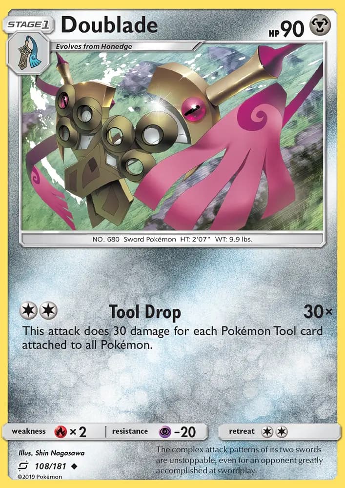 Doublade — Team Up card #108