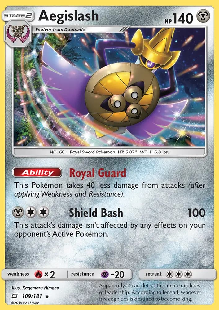 Aegislash — Team Up card #109