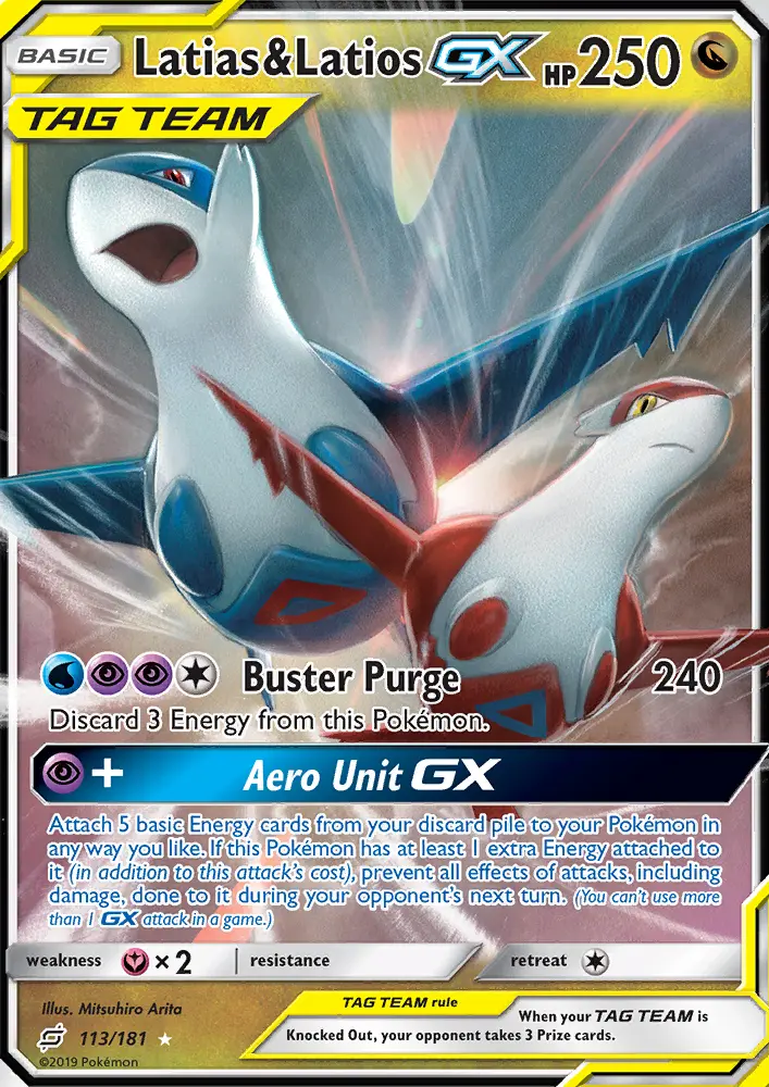 Latias & Latios GX — Team Up card #113
