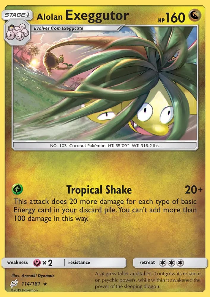 Alolan Exeggutor — Team Up card #114