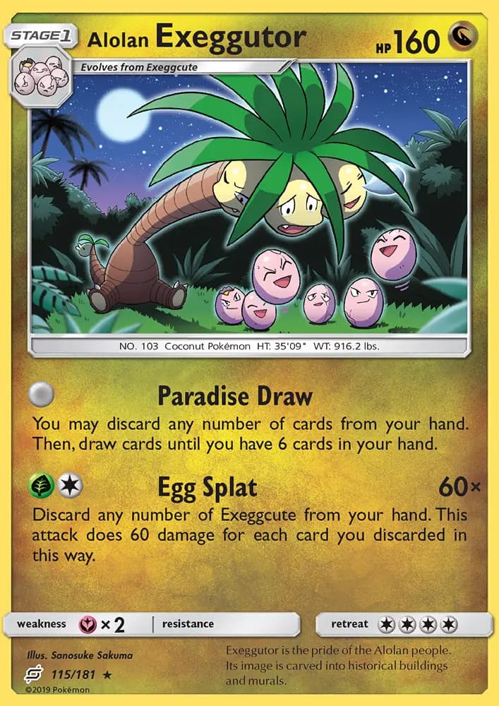 Alolan Exeggutor — Team Up card #115