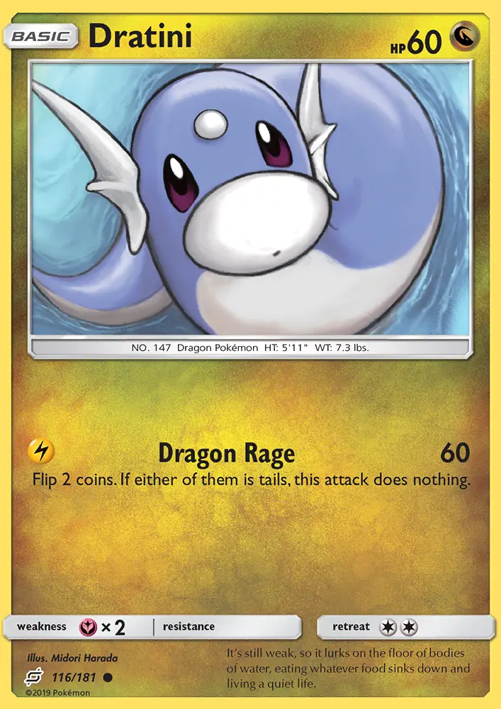 Dratini — Team Up card #116