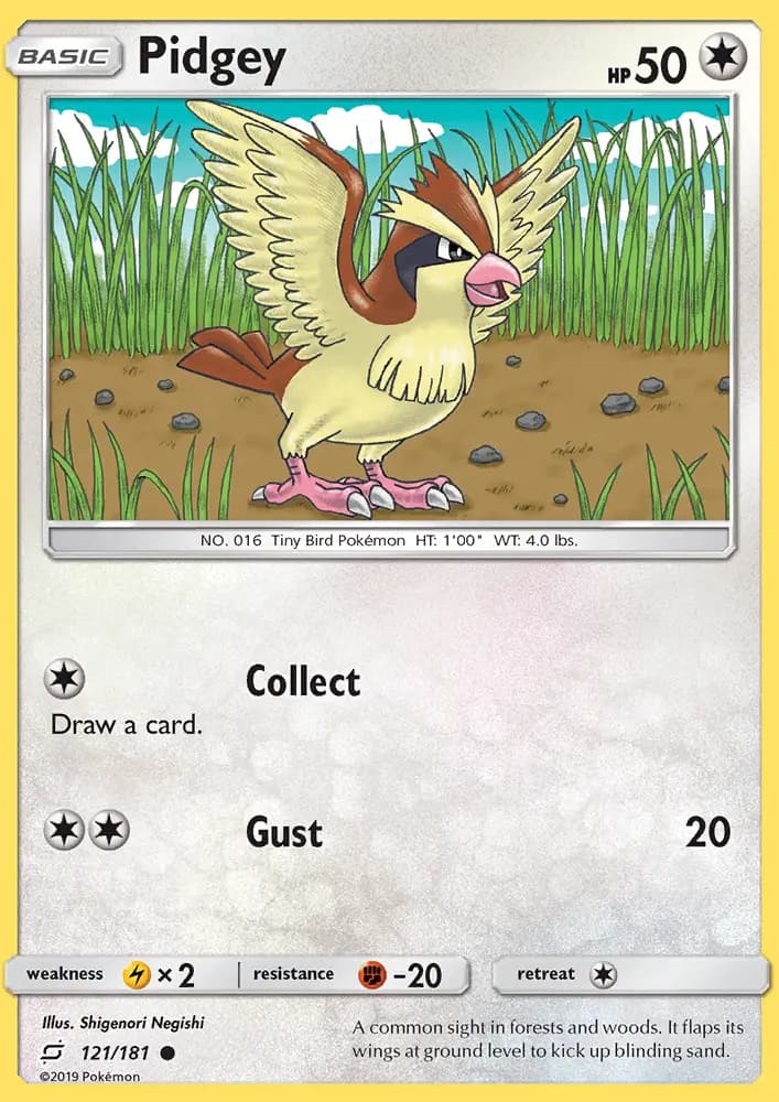 Pidgey — Team Up card #121