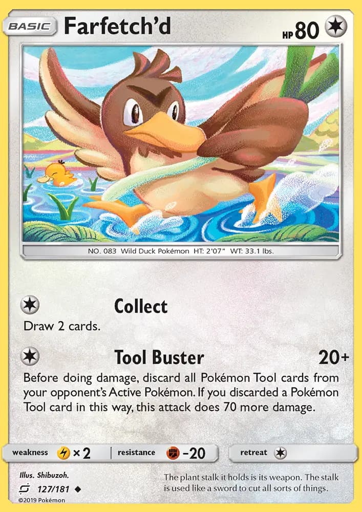 Farfetch’d — Team Up card #127