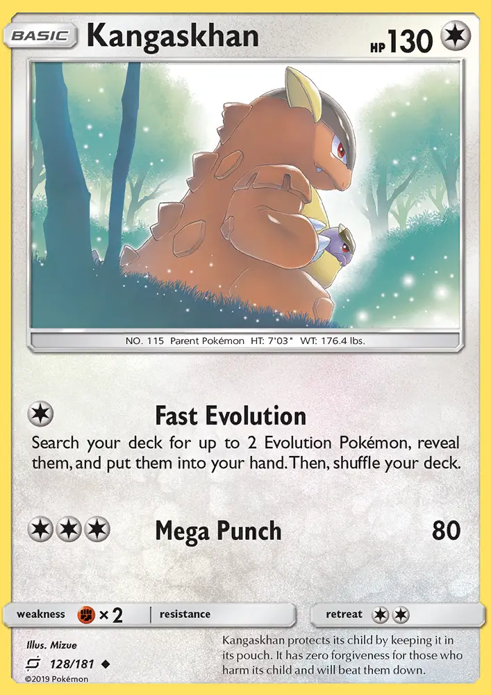 Kangaskhan — Team Up card #128