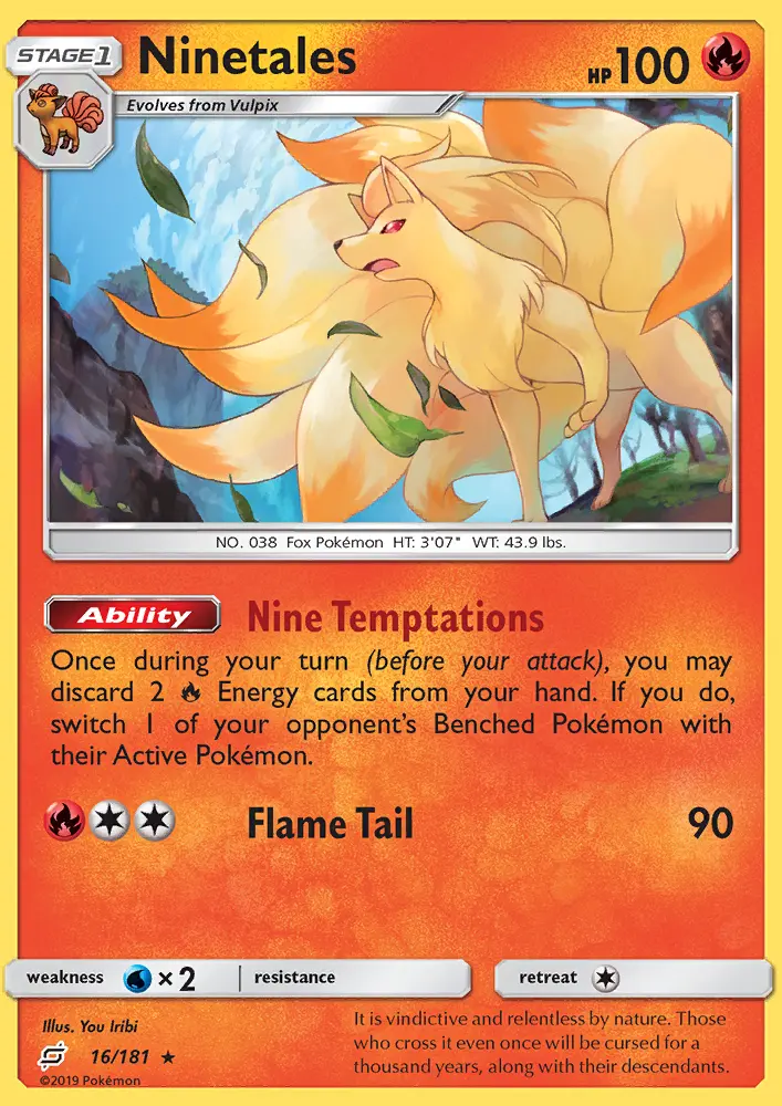 Ninetales — Team Up card #16