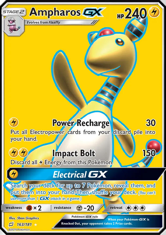 Ampharos GX — Team Up card #163