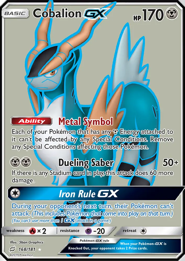 Cobalion GX — Team Up card #168