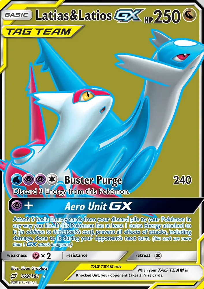 Latias & Latios GX — Team Up card #169