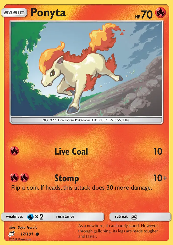 Ponyta — Team Up card #17