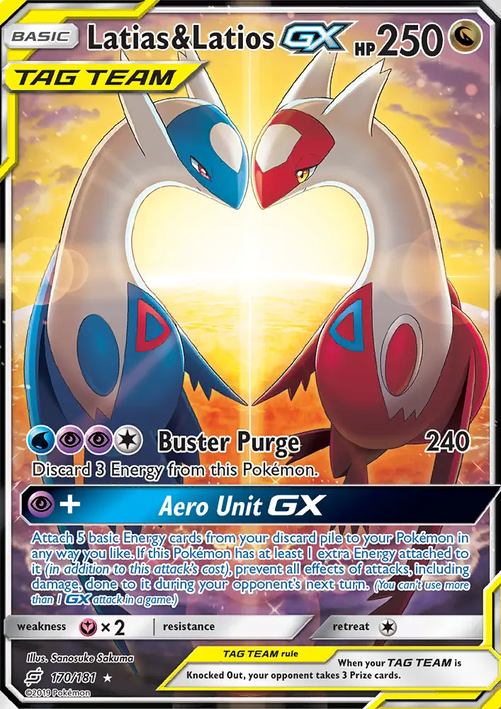 Latias & Latios GX — Team Up card #170