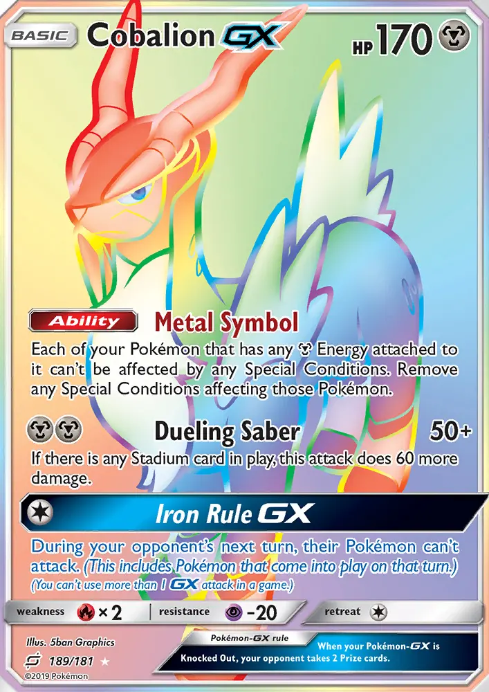 Cobalion GX — Team Up card #189