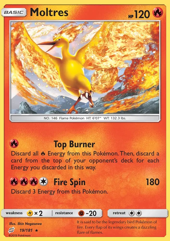 Moltres — Team Up card #19