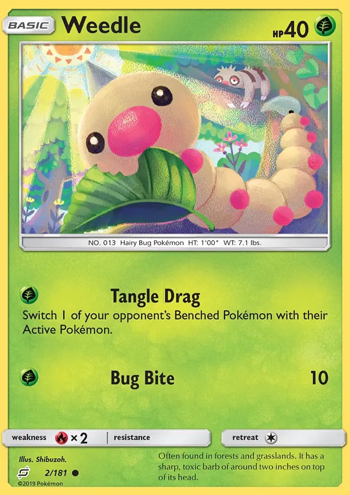 Weedle — Team Up card #2