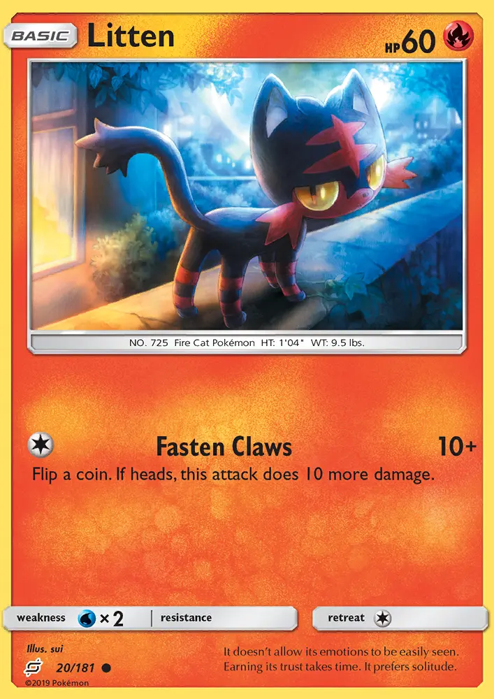Litten — Team Up card #20