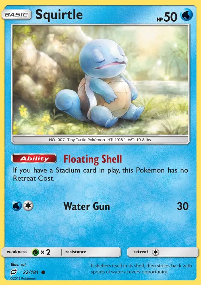 Squirtle — Team Up card #22