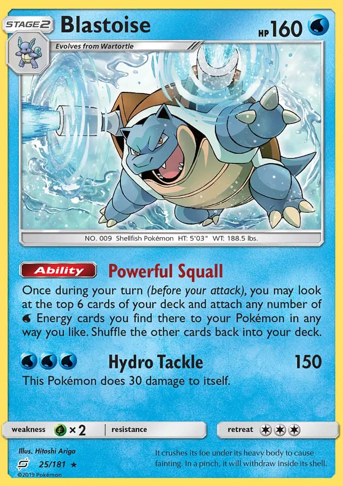 Blastoise — Team Up card #25