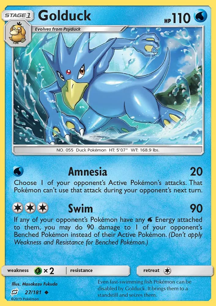 Golduck — Team Up card #27