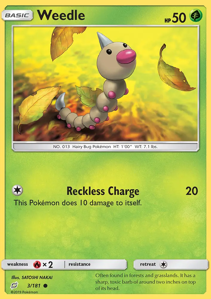 Weedle — Team Up card #3