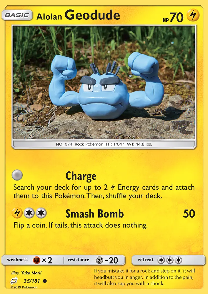 Alolan Geodude — Team Up card #35