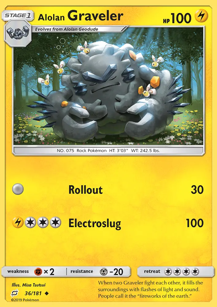 Alolan Graveler — Team Up card #36
