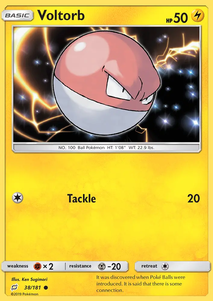 Voltorb — Team Up card #38
