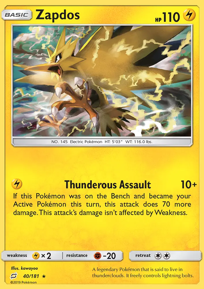 Zapdos — Team Up card #40