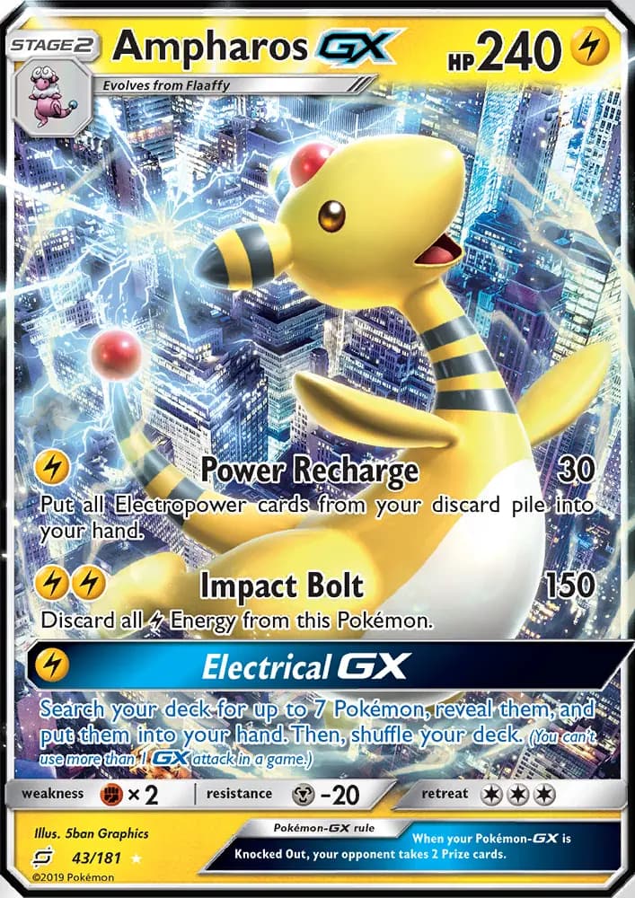 Ampharos GX — Team Up card #43