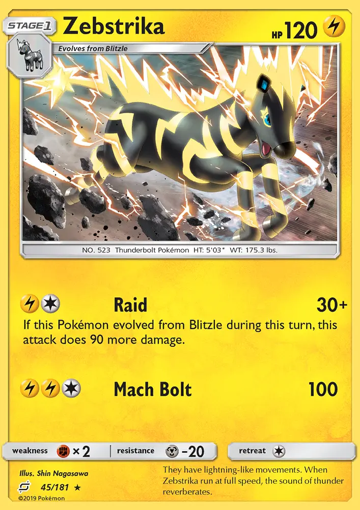 Zebstrika — Team Up card #45