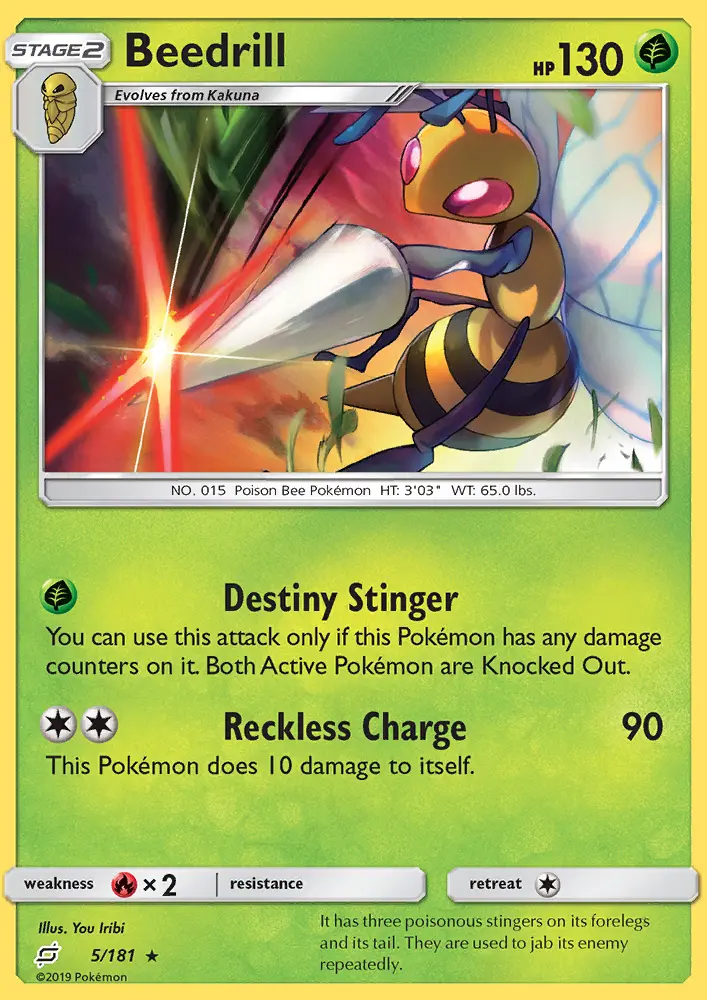Beedrill — Team Up card #5