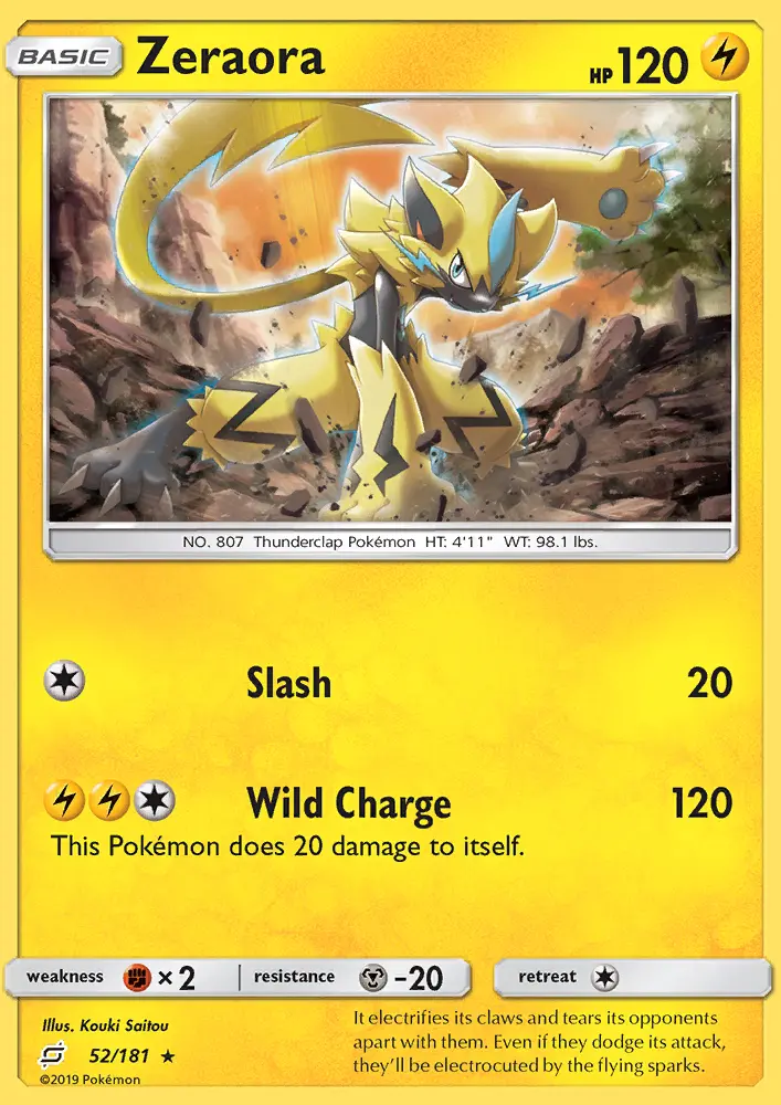 Zeraora — Team Up card #52
