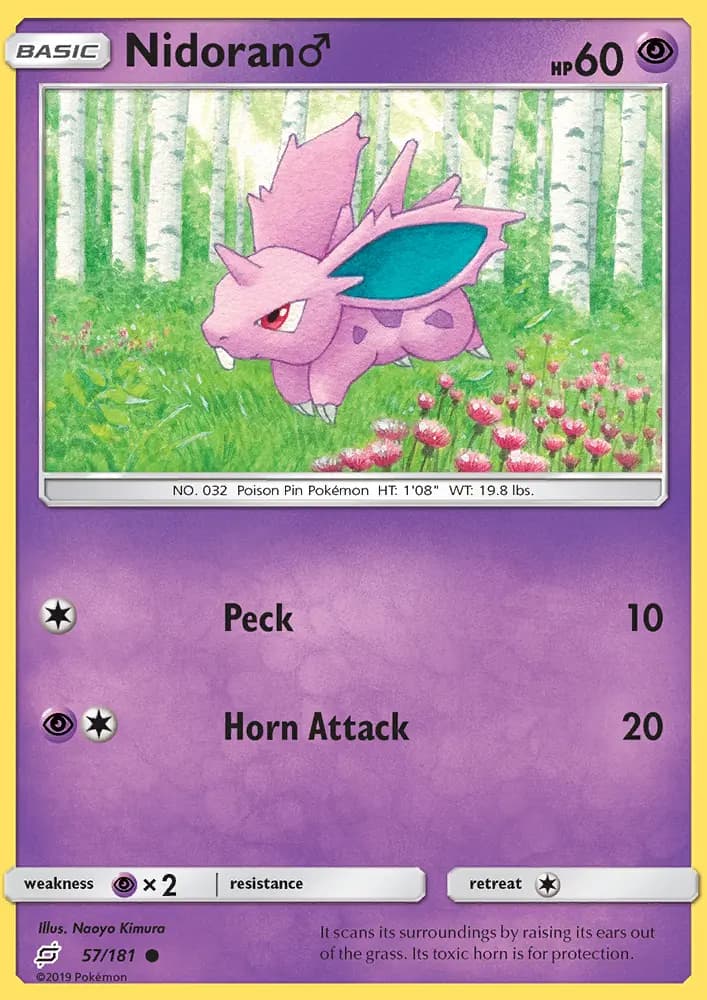 Nidoran♂ — Team Up card #57