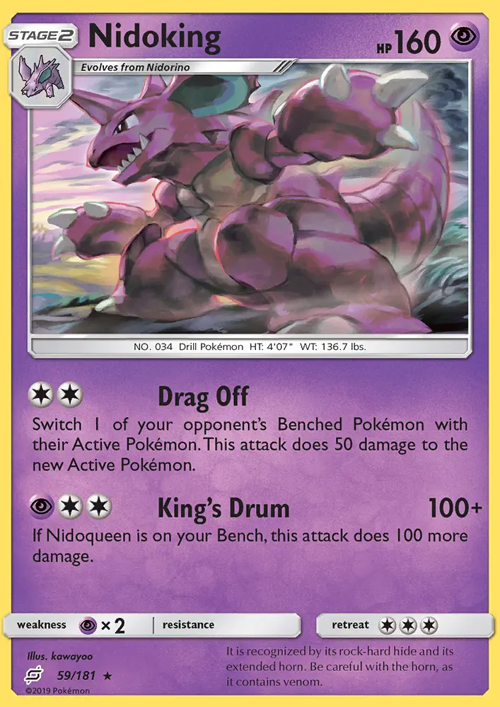 Nidoking — Team Up card #59