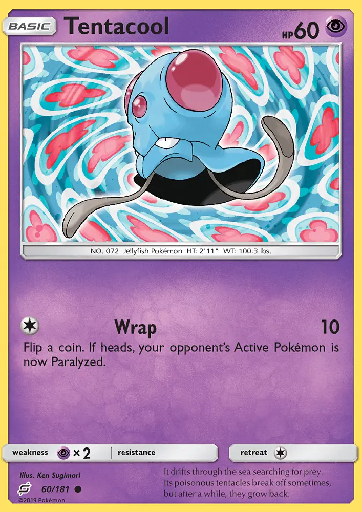 Tentacool — Team Up card #60