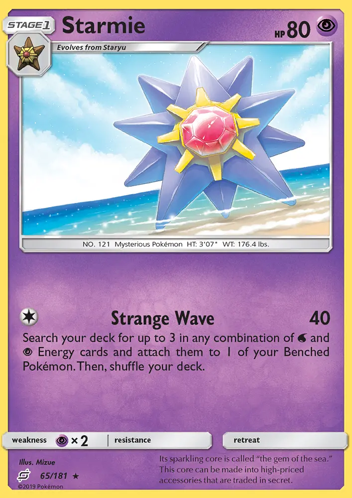 Starmie — Team Up card #65