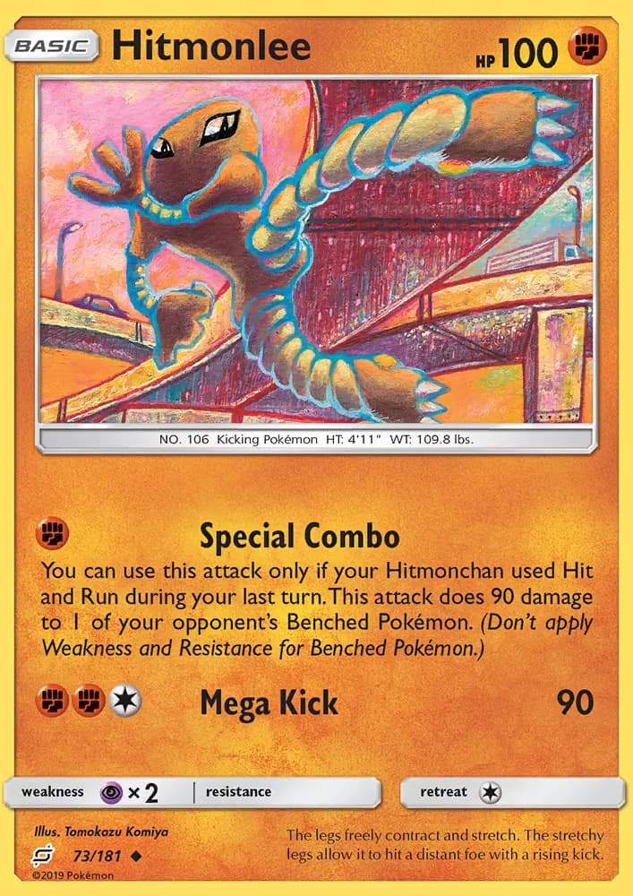 Hitmonlee — Team Up card #73