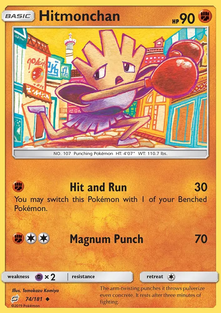 Hitmonchan — Team Up card #74