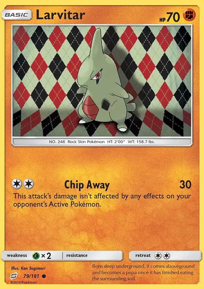 Larvitar — Team Up card #79
