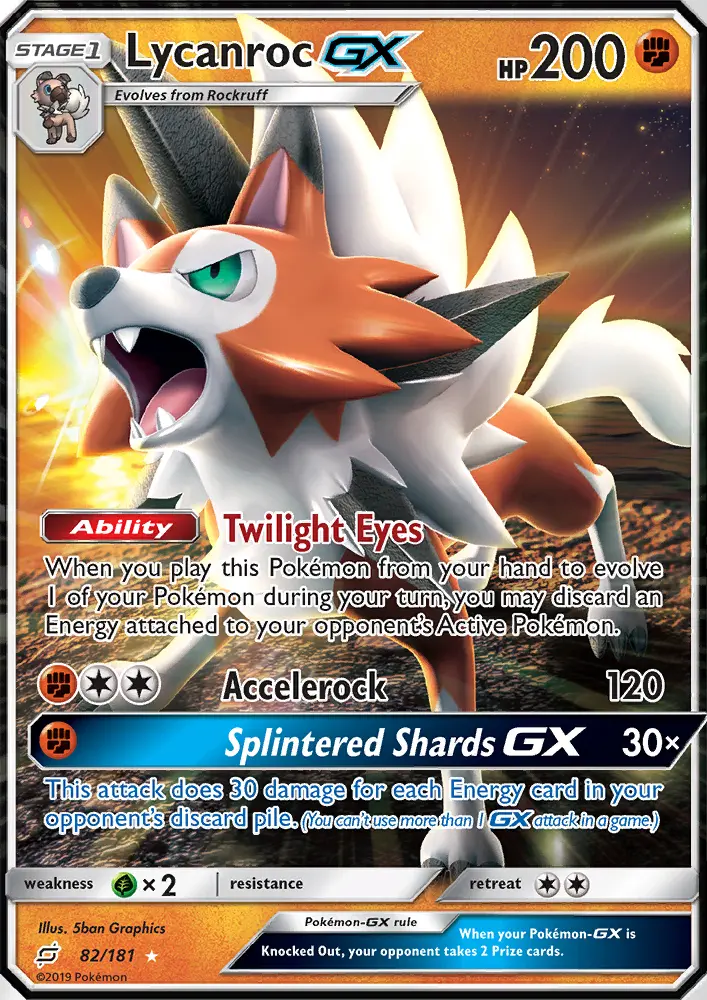Lycanroc GX — Team Up card #82