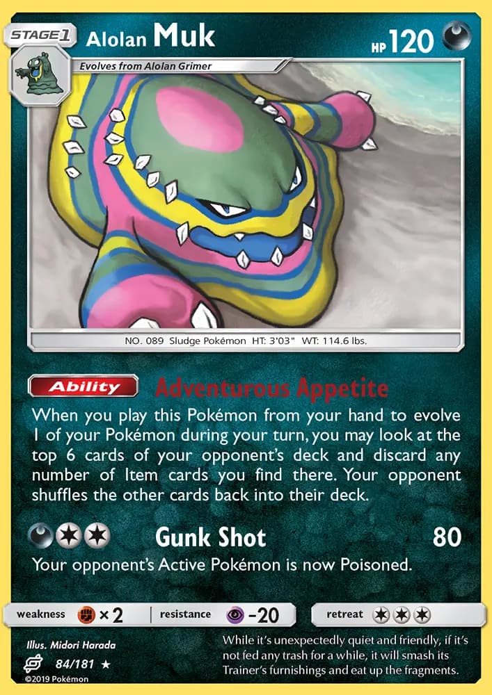 Alolan Muk — Team Up card #84