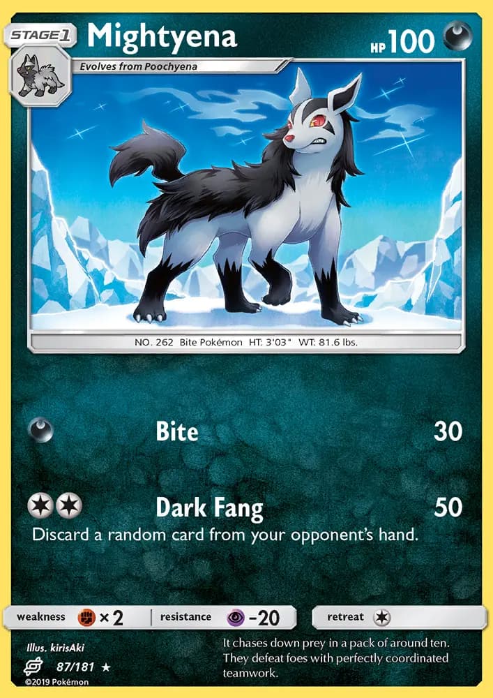 Mightyena — Team Up card #87