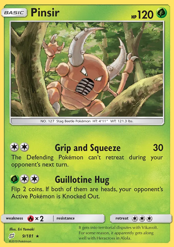 Pinsir — Team Up card #9