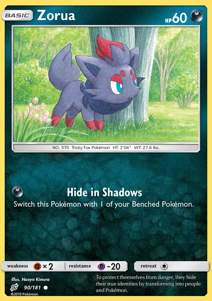 Zorua — Team Up card #90
