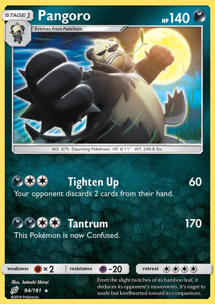 Pangoro — Team Up card #94