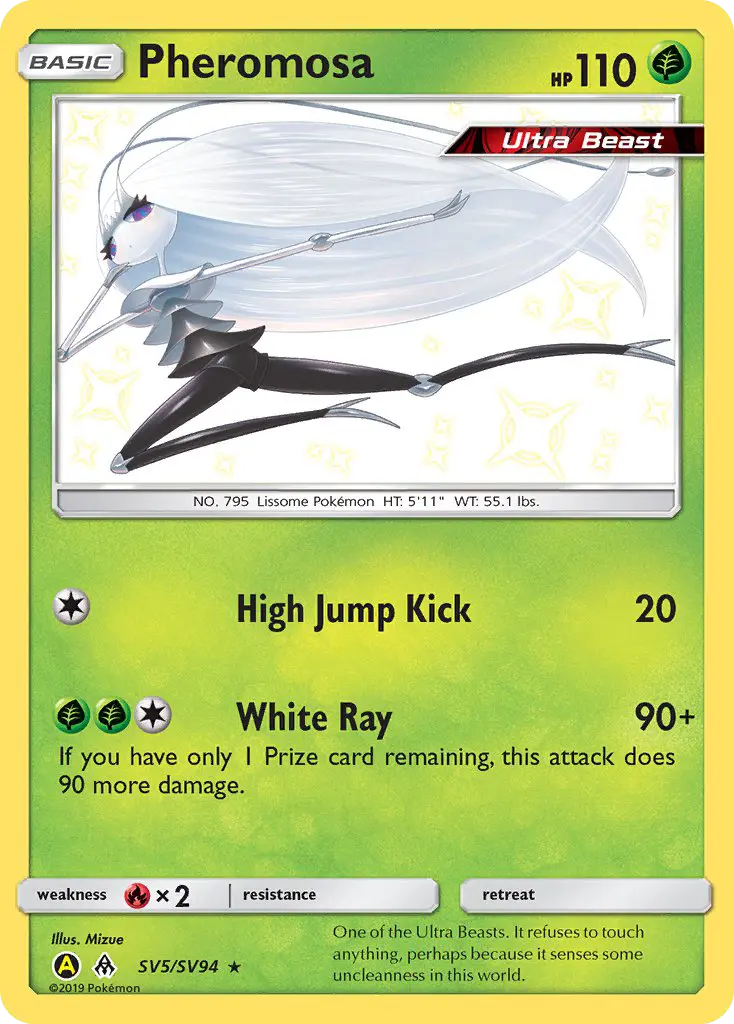Pheromosa — Hidden Fates Shiny Vault card #SV5