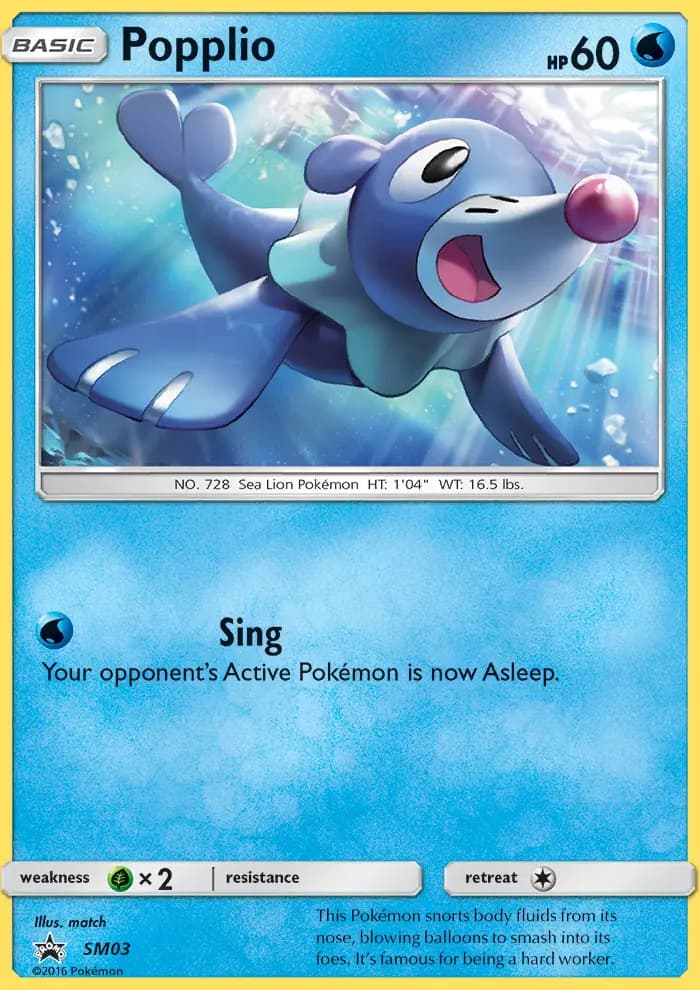 Popplio — SM Black Star Promos card #SM03